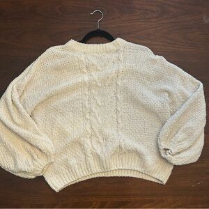 HYFVE Cream Cable Knit Sweater